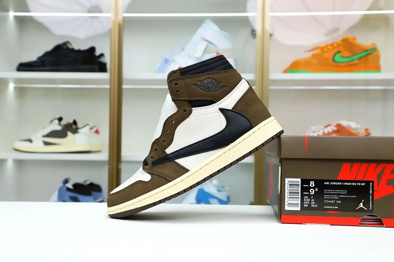TRAVIS RETRO AIR OG X 'MOCHA' HIGH JORDAN Kimikick 1 SCOTT 0421